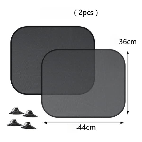 4-pack universella statiska solskydd för sidorutor (44x36cm)