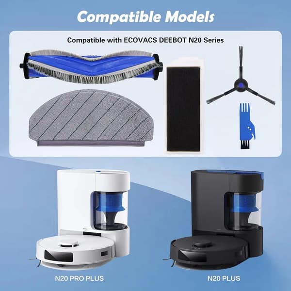 Reservedele til Ecovacs Deebot N20, N20 Plus og N20 Pro