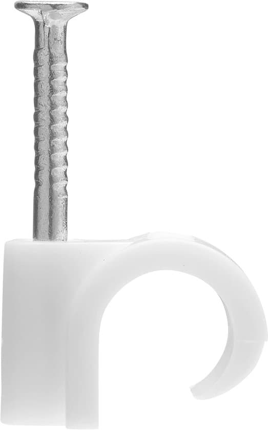 Kabelbindere - Kabelstropper - Kabelklemmer, 12 mm diameter, hvid, 100 stk.