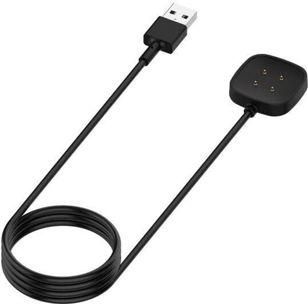 USB-opladerkabel til Fitbit Versa 3, Fitbit Versa 4, Fitbit Sense og Fitbit Sense 2e smartwatches, med magnetisk oplader.