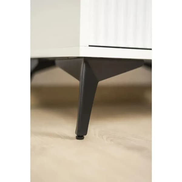 4 metalmøbelben, sorte, 12 cm