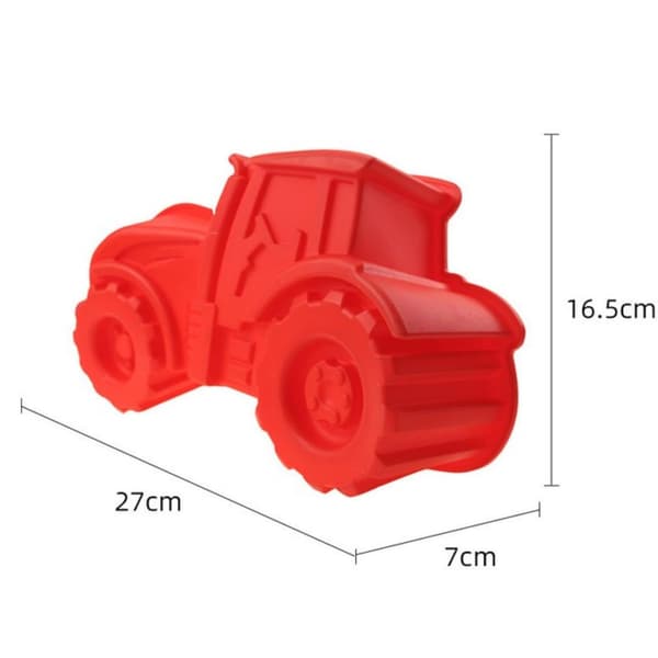 3D Traktor Køretøj Silikone Kageform, Børnefødselsdag Brød- og Isbageform