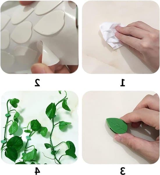 Väggväxthållare - 60 växtklämmor - Plast