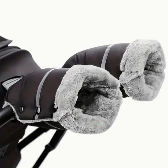 Barnvagnshandvärmare, fleece- och bomullsfoder, universalstorlek