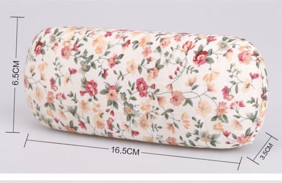 Bärbart glasögonfodral med blommönster för kvinnor