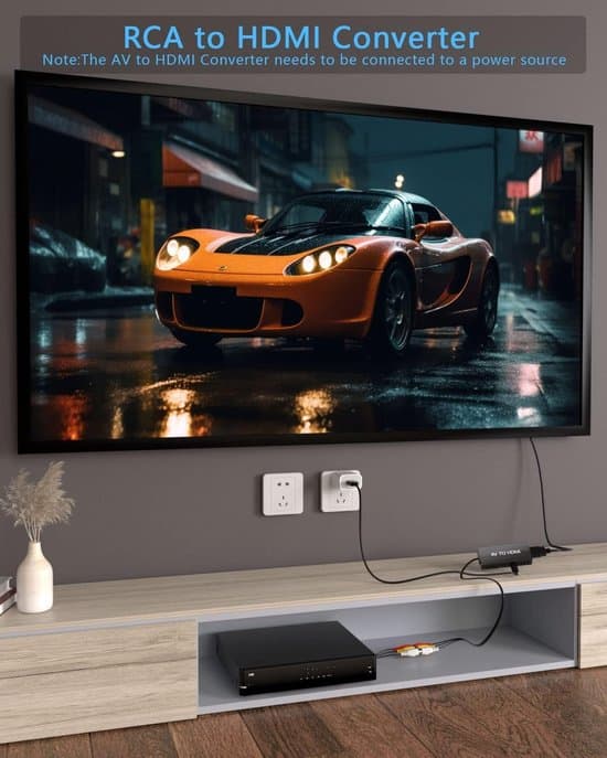 AV til HDMI-konverter - 1080P komposit lyd-videoadapter