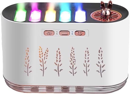 Stemme-styret luftfugter, lydløs soveværelse aroma diffuser med sprøjte