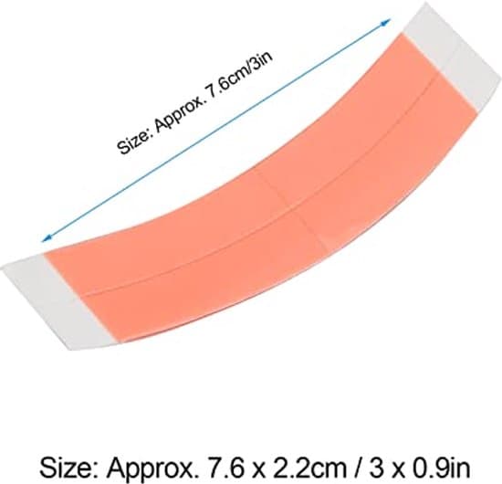 36-pack peruktejp - vattentät, orangeröd, 7,5x2,3 cm