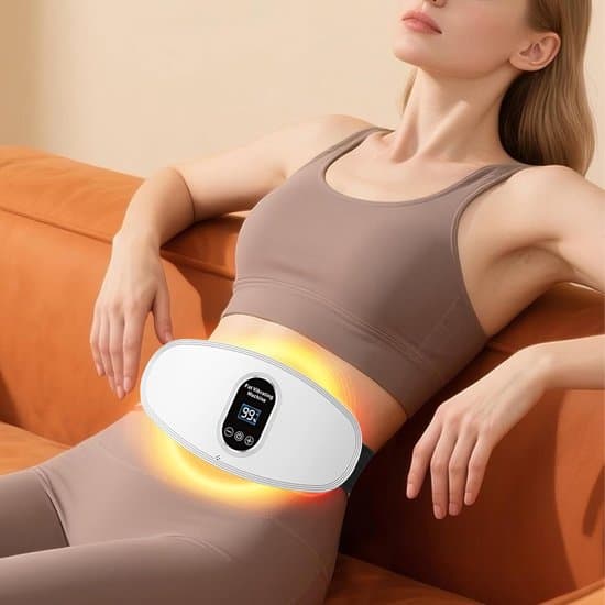 Mavemassager, 6-niveau justerbart massagebælte, smart LCD