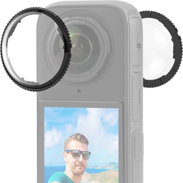 Linsehætte/optisk glas til Insta360 X4 actionkameraer