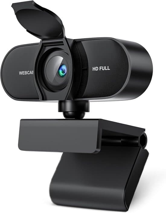 Webbkamera för PC - Streamingkamera - 4K-kvalitet - Svart - Mikrofon