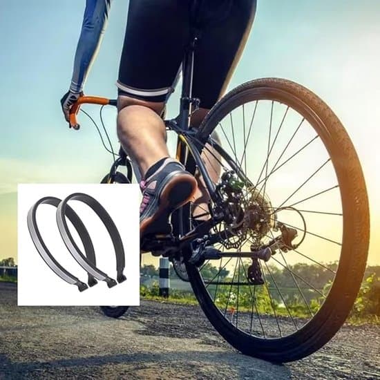 2-pak reflekterende cykelbuksclips - Grøn/Grå