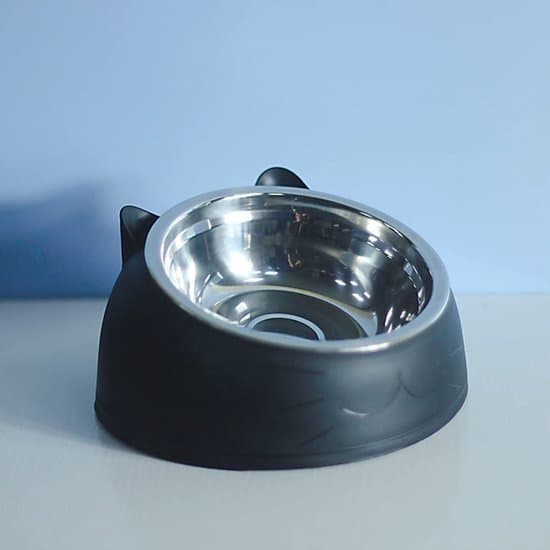 400 ml rustfrit stål kattefoder - Multifunktionel hunde- og kattevandskål - 15