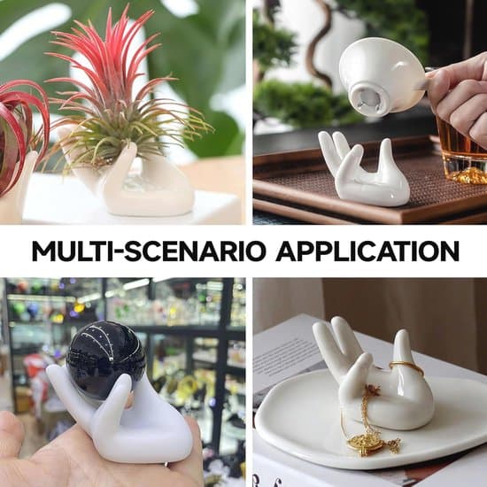 Set med 4 eleganta äggkoppar i keramik för frukost