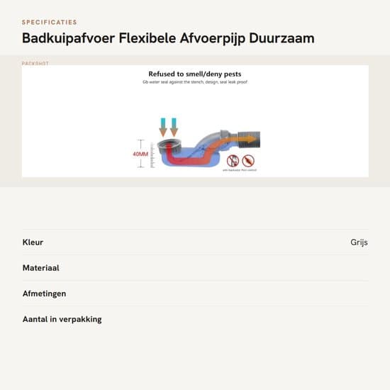 - Dubbelskikts läckagesäker dräneringsrör - Flexibelt vattenrör