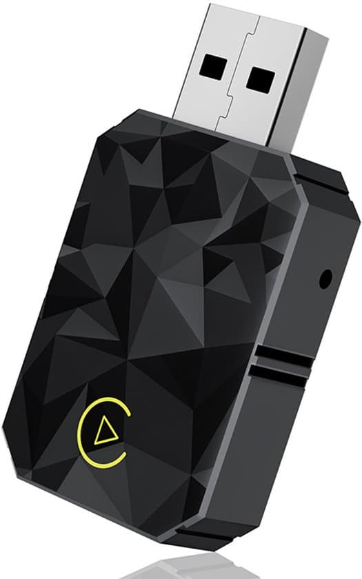 Trådløs CarPlay-adapter - Bilkonverter - Bilforbindelse - Hurtig stabil forbindelse - Kompakt design - Sort