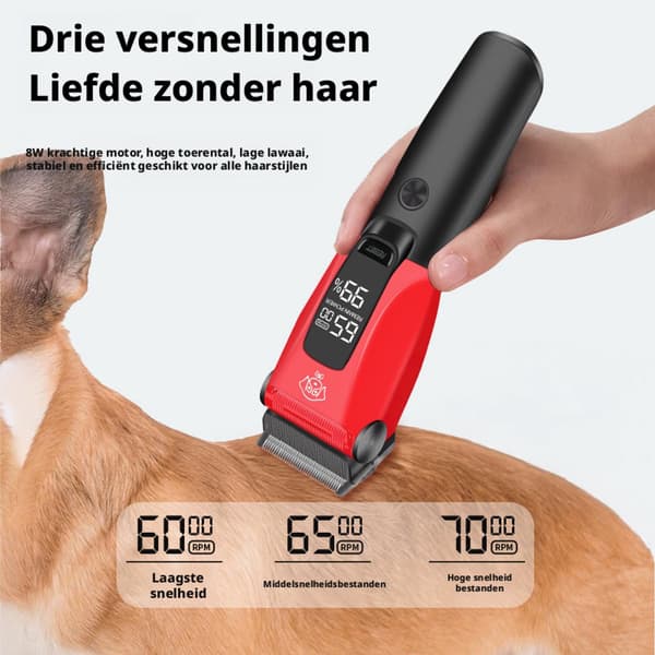Professionel hårklipper - USB genopladelig - Sort/Gul