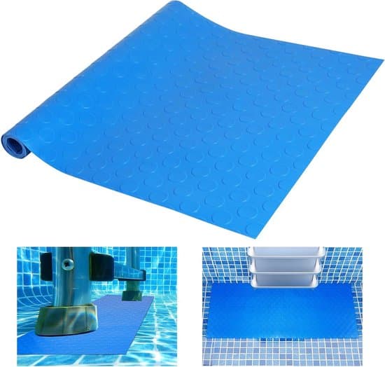 Poolstegsmatta - Pooltrappmatta - Säker simning - Halkfritt PVC-material - 90x40 cm - Ej specificerad