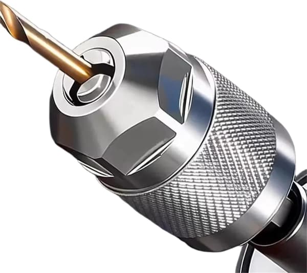 Borrchuckadapter - Tillbehör för snabbt borrbyte - Silver