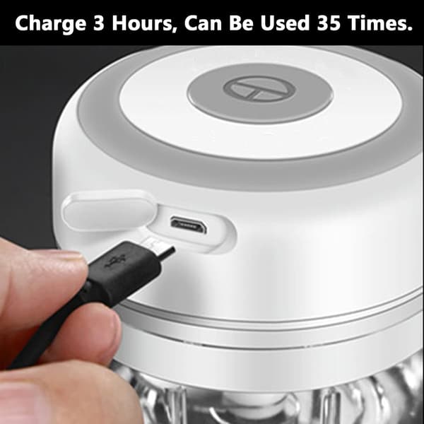 Elektrisk Mini Hvidløgshakker, 100 ml Madhakker, USB, Bærbar Mini Foodprocessor