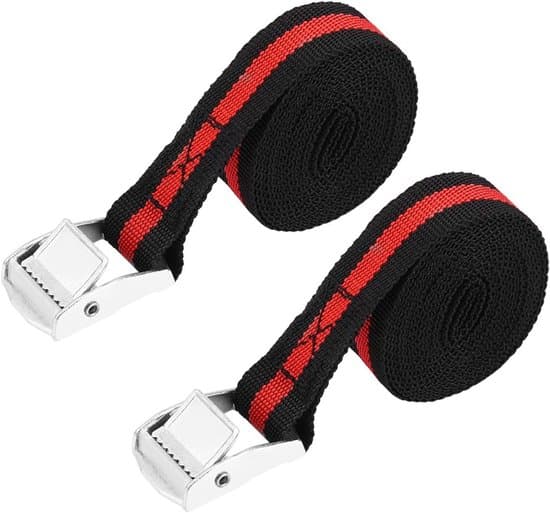 Buntband - 2,5 m spännefästa transportcykelbindningsband - 2-pack