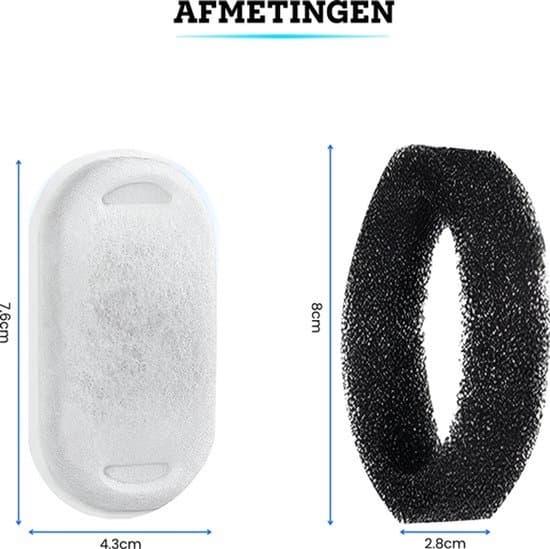 Kattvattenfontänfilter - 8-pack - Vattenfontänfilter