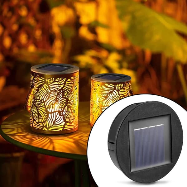 6 erstatningssolcellelamper, top solcellelygter med LED-pærer