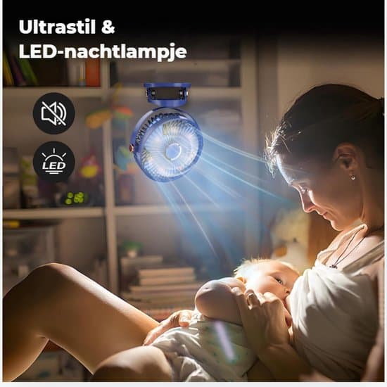 Bordventilator - Gulvventilator - lufthastigheder - svingfunktion - Skrivebordsventilator - USB