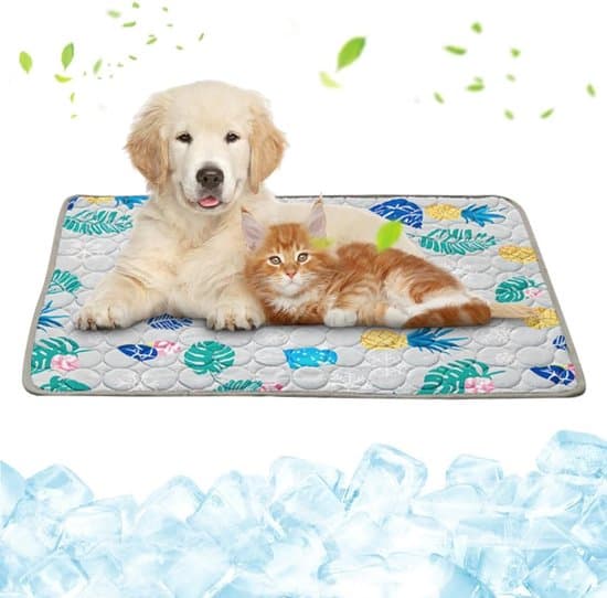 Hundespecifik kølemåtte -70x55 cm -Grå -Plus size