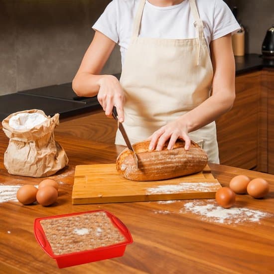 Firkantet silikone bageform - non-stick - 2-delt sæt - rød - 20 cm