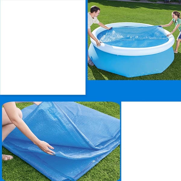 Solskydd för uppblåsbara pooler, vikbart, vattentätt, hållbart bubbelpoolskydd med isolering för 8FT pooler