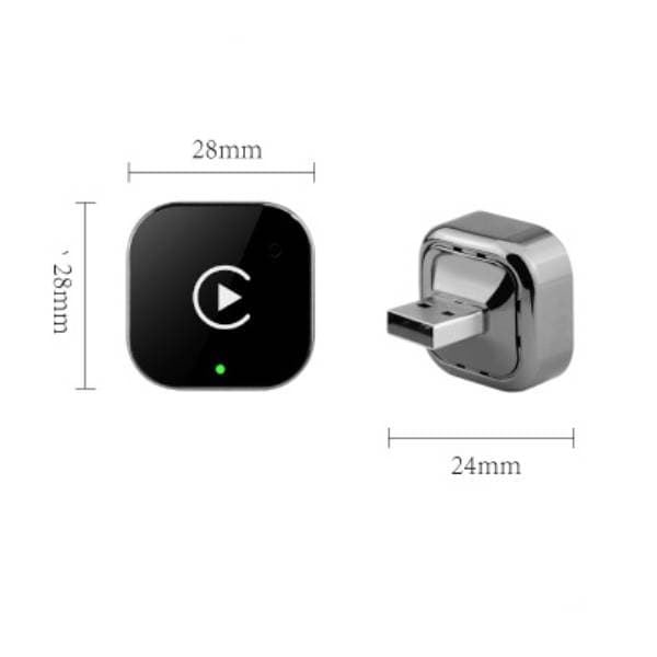 Trådløs biladapter til Apple og Android, kompakt CarPlay biladapter.