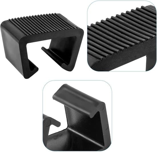 4-delade 6 cm rottingmöbelklämmor för 5,5-5,8 cm stolsben