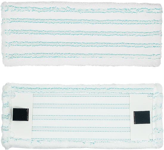 3-delad moppbytesförpackning, mikrofiber våt- och torra dukar, för släta golv, trä, sten, kakel - Vit