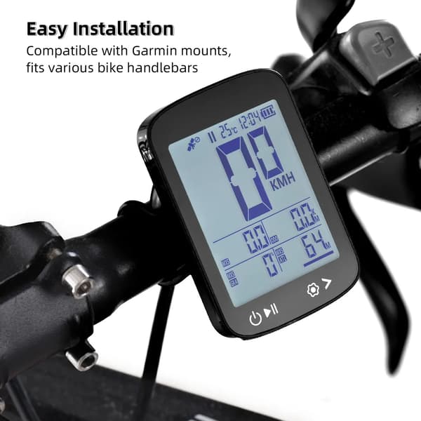 Trådlös GPS-cykeldator med HD-skärm, som stöder GPS, Beidou och multi-satellitnavigering