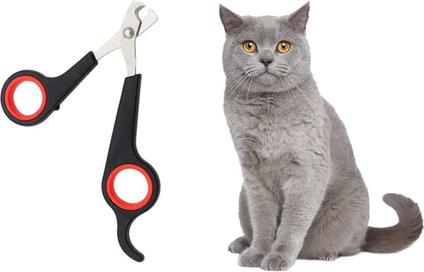 Professionel negleklipper i rustfrit stål til katte og små hunde