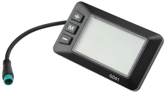 Elcykel LCD-display - 36V/48V - 22,2 mm styre