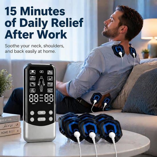 Behandlings- og stimulationsapparat, 2 kanaler, 24 programmer, 8 puder