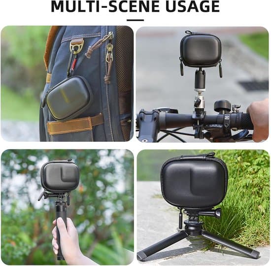 Hårdt beskyttelsesetui til GoPro og actionkameraer, sort