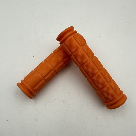 Cykelstyre, halkfritt, gummi, orange, 2 par (4 stycken)
