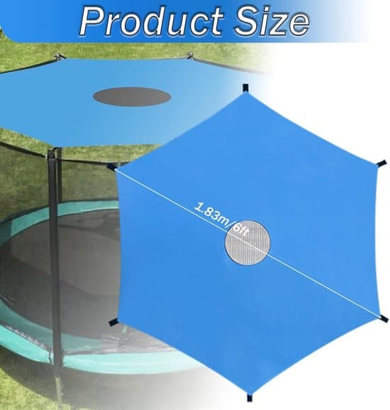 - Trampolinsolskydd Ø 183 244 305 cm