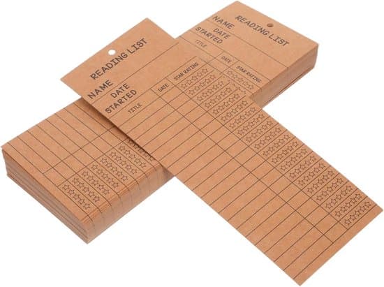100-pack 20x7,5 cm Rivbar Kraftpapper Läsningslista & Bokmärke Anteckningsbok för Studenter