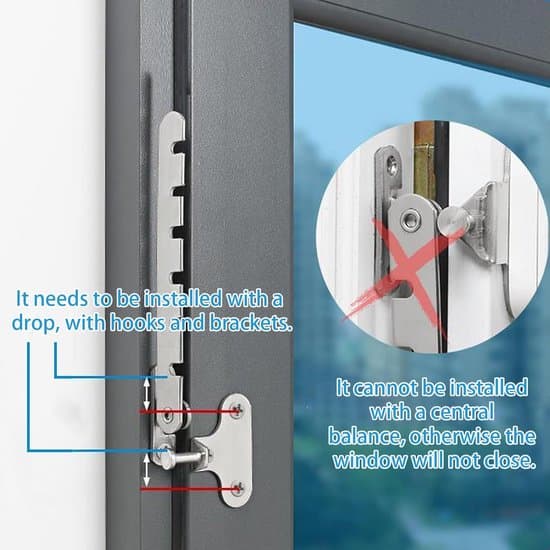 Kipvinduesbegrænser for sikkerhed og ventilation