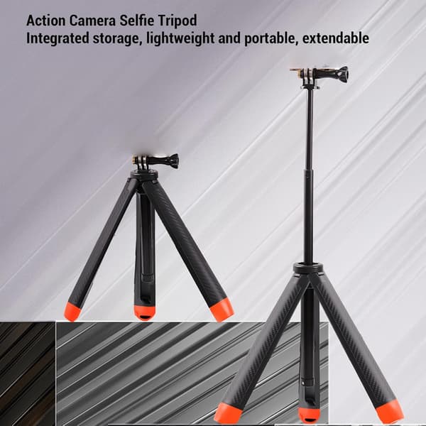 4-i-1 Flytande Selfiestick Stativ - Orange