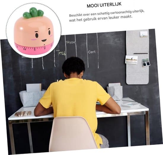 Sød køkkentimer - Multifunktionel mekanisk timer - Nedtællingstimer til madlavning og daglige opgaver