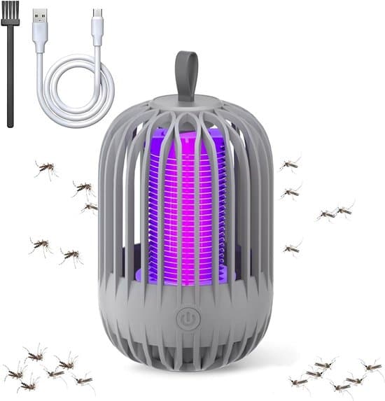 Mygglampa - Bärbar Mini Flugdödare - USB - Grå
