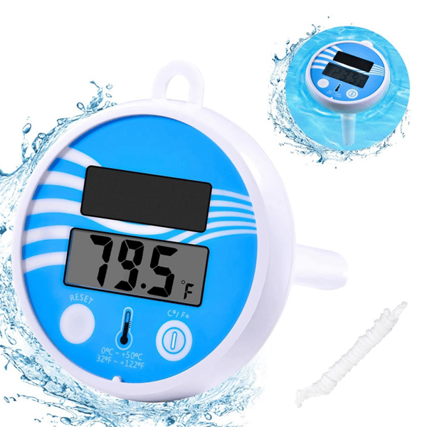 Trådløst flydende pooltermometer - Soldrevet digitalt pooltermometer