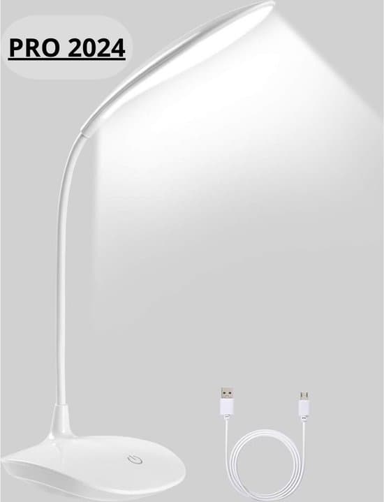 - Stående lysstofrørslampe - Bordlampe - Dæmpbar