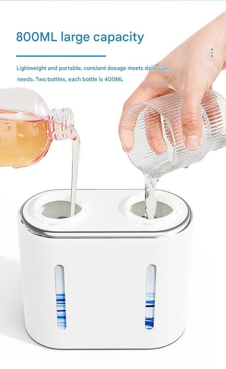 Dobbelt-hoved sæbedispenser, automatisk sensor sæbedispenser, dobbelt-hoved skum/gel sæbedispenser