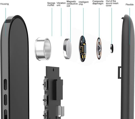 Pudehøjttaler Knogleledning med timerfunktion stereobas Søvnhøjttaler til søvnlyde meditation Bluetooth-hovedtelefoner dyb søvn sort